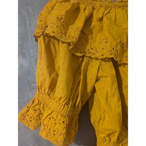 Women's Universal Thread Yellow Blouse S - Picture 5 of 5